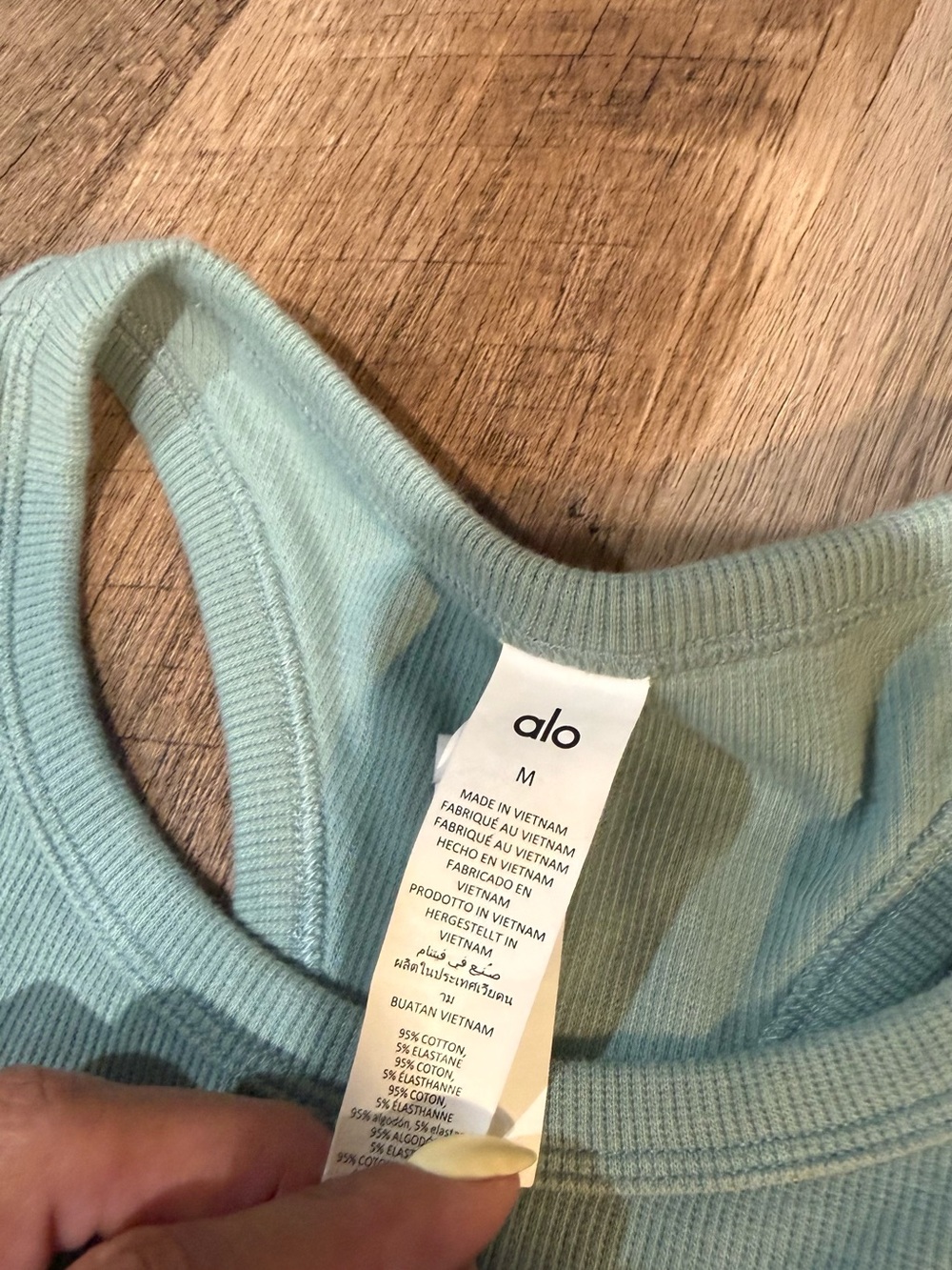 ALO Yoga Sage Green Racerback Tank and Pleated Skirt Set - Picture 5 of 5